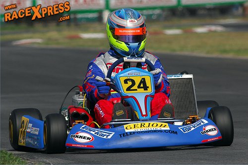 Bas Lammers met startnummer 24 naar P4